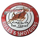 Vintage Winchester Sign - Rifles & Shotguns Firearms Gas Pump Porcelain Sign
