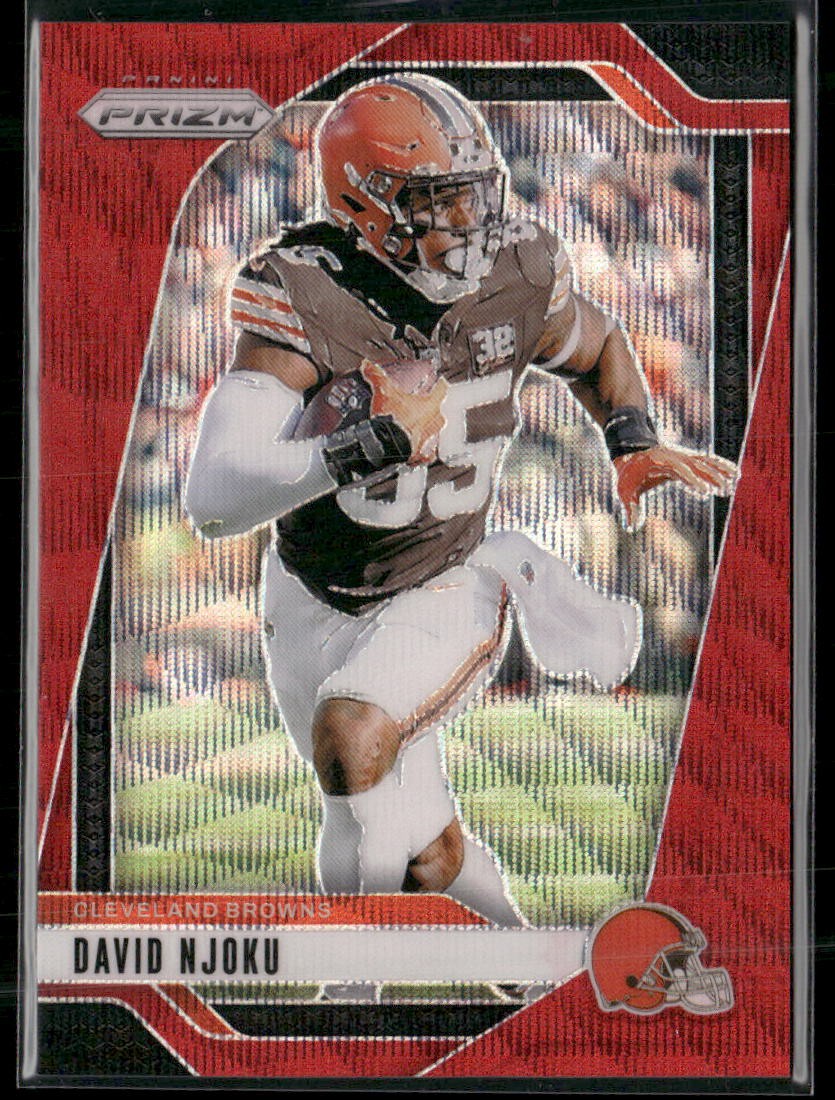 2024 Panini Prizm #68 David Njoku Red Wave #/149
