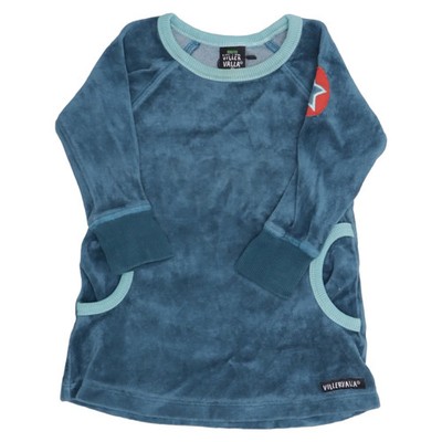 Villervalla, Kleid, Größe: 80, Blau/Mehrfarbig, Baumwolle/Polyester #7bW
