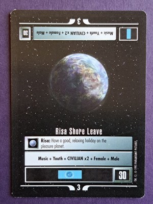 Star Trek CCG (Alternate Universe) - Risa Shore Leave (rare)