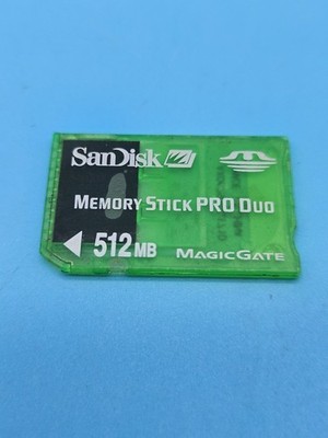 SanDisk Memory Stick Pro Duo 512MB Translucent Green MagicGate