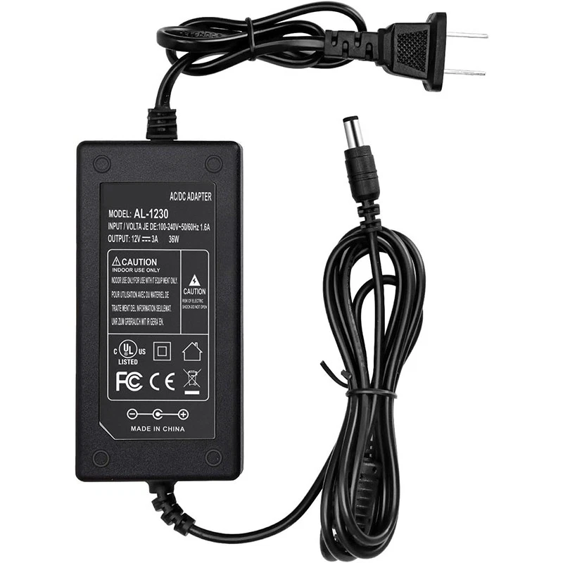 AC to DC 12V 3A Power Supply Adapter 36W for LED Strip Wireless Router IP Camera - Image 3 of 4