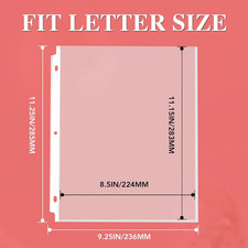 200 Pack Sheet Protectors 8.5 X 11 Inch Clear Page Protectors for 3 Ring Bind...