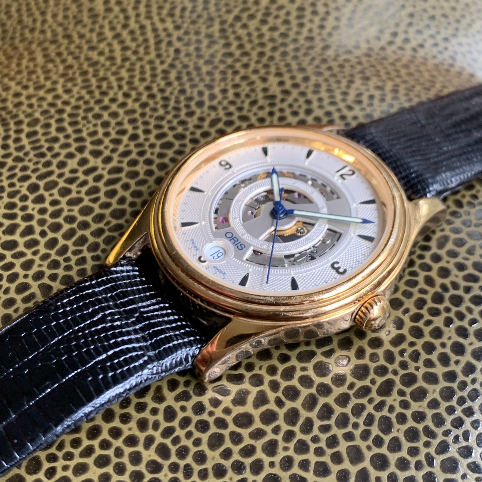 ORIS Classic Skeleton 7481 Date Automatic Gold To… - image 4