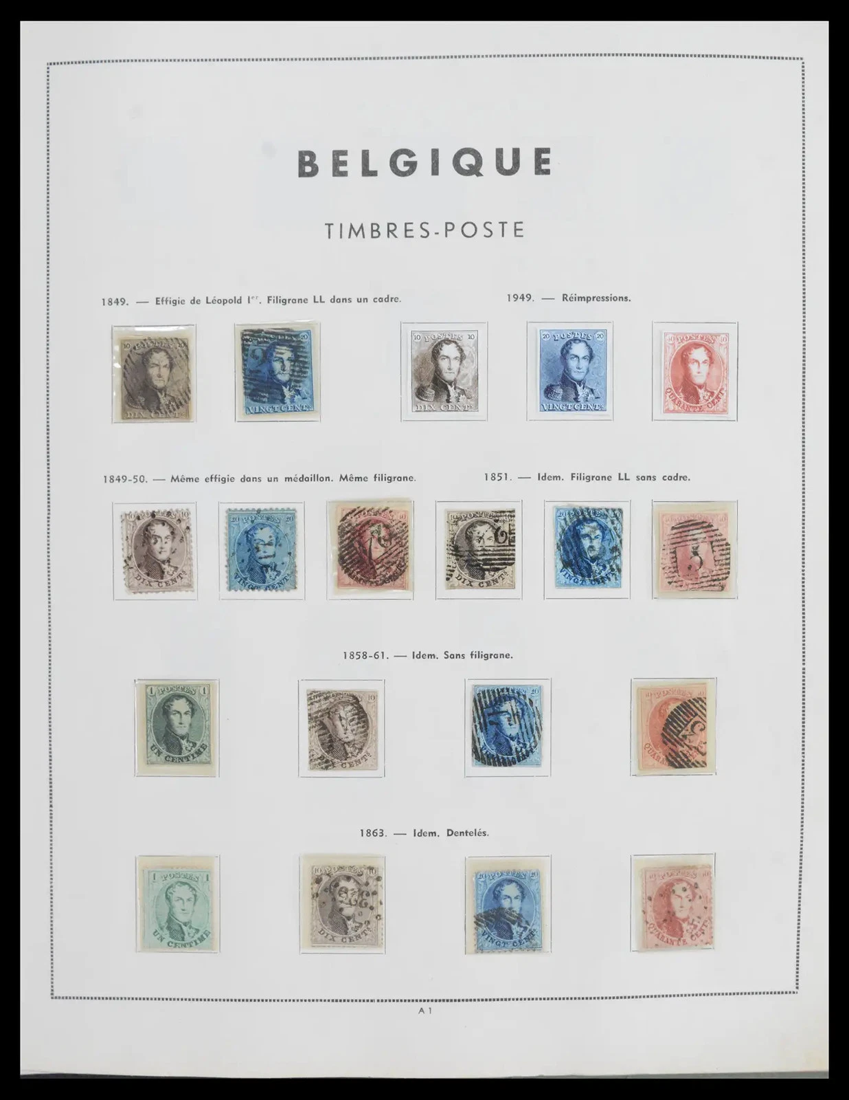 Belgium stamp collection