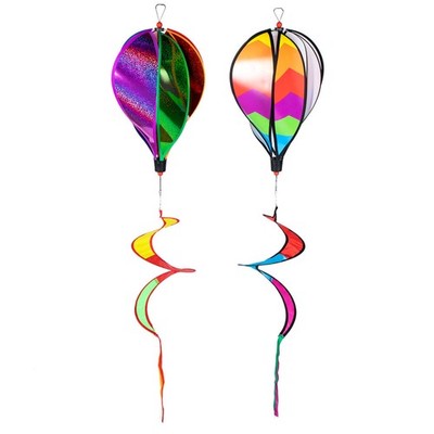 2 Pcs Hängendes Windrad Spiral-heißluftballon Heißluftballonverzierung
