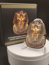 2025 King Tut Death Mask Coin 100th Anniv 450 Mintage | 75gr Copper Gold Plated
