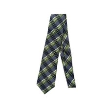 Geoffrey Beene gray black white green Striped Tie 100 silk