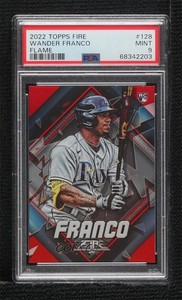 2022 Topps Fire Flame Wander Franco #128 PSA 9 MINT Rookie RC