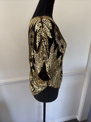 De colección Para Mujer ASO Beyoncé Seda Lentejuelas Cuentas Mariposa Prendas para el torso Talla M Disco Hada Y2K - Imagen 7 de 17
