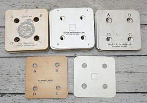 Vintage Tablet Weaving Cards Oakland California Lot Of 59 Cards