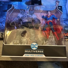 DC Comics Multiverse Mcfarlane Devastator Batman Superman Doomsday Earth 1 Set