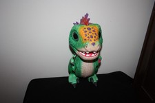 Hasbro Fur Real Munchin Baby T-Rex Green Dinosaur Pet Interactive Talking WORKS