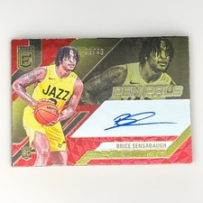 2023-24 Donruss Elite Brice Sensabaugh Pen Pals Auto /49 RC Rookie Jazz PHOTOS