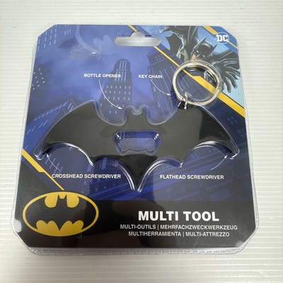 Paladone Dc Comics Batman Logo Keyring Multi Tool New Sealed 