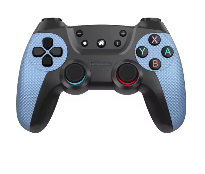 Manette pour PS4 et PC sans fil Bluetooth avec vibrations immersives bleu
