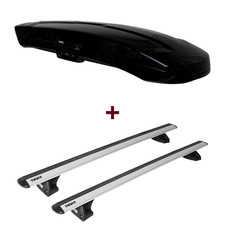 Dachbox Thule + Dachträger für Porsche Taycan Cross Turismo Typ Y1B Querträger