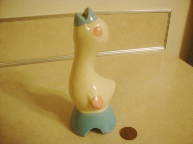 Vintage Pie Bird Vent Morton Shawnee Pillsbury Chic Blue/Pink MCM Collectible!