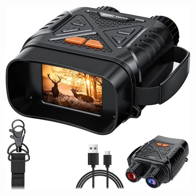 Night Vision Infrared Goggles Binoculars 10X Zoom Telescope Outdoor Hunting - Image 1 of 4