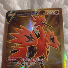 Pokemon TCG Galarian Zapdos V Secret Rare 182/172 Brilliant Stars Holo HP 200 on eBay