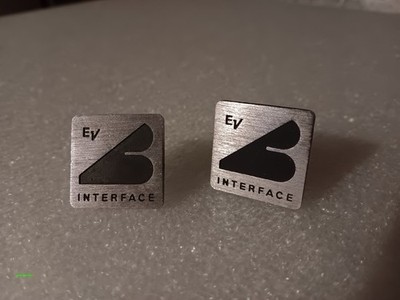 VTG RARE Electro-Voice Interface B Series II Speaker Logos Emblems