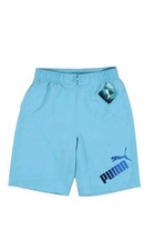 Puma Boys Swim Trunks Built in Brief W/ Logo-Brand Light Blue Choose SZ