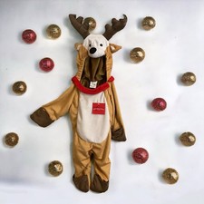 Wondershop Holiday Reindeer 1-Piece Footie Pajama's Size 6-12 M Christmas NWT
