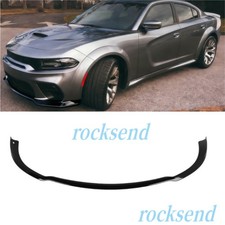 For 2015-2023 Dodge Charger Widebody Glossy Black Front Bumper Lip Splitter