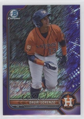 2022 Bowman Chrome Prospects Purple Shimmer Refractor 22/250 Dauri Lorenzo 0lj0