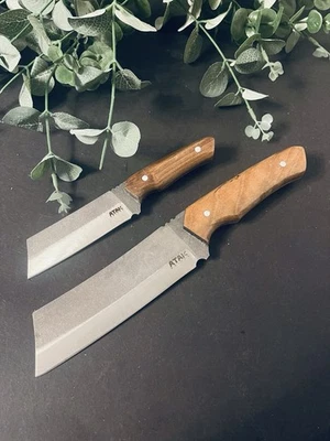 2er Messerset „Vater & Sohn“ – 4116 Stahl – Walnussholz Griff – Full Tang - Bild 1 von 4
