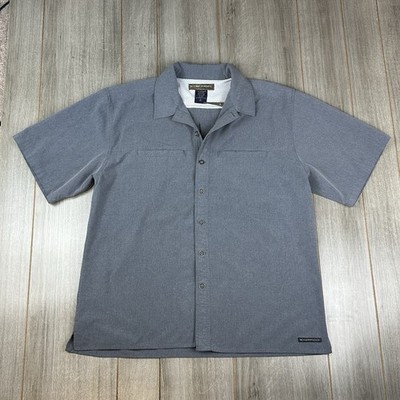 ExOfficio Shirt Camp Collar Mdns XL Gray 