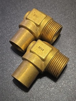 Uponor A4372075 QS Baseboard Heat Elbow R20 x 3/4'' Fitting Adapter (Lot of 2)