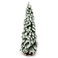 artplants Kunst Christbaum Montreal, Beschneit, Weiß, 60Cm, Ø25Cm