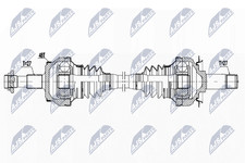 Antriebswelle NTY NPW-ME-136 für MERCEDES KLASSE W211 Model S211 200 CDI 211 004