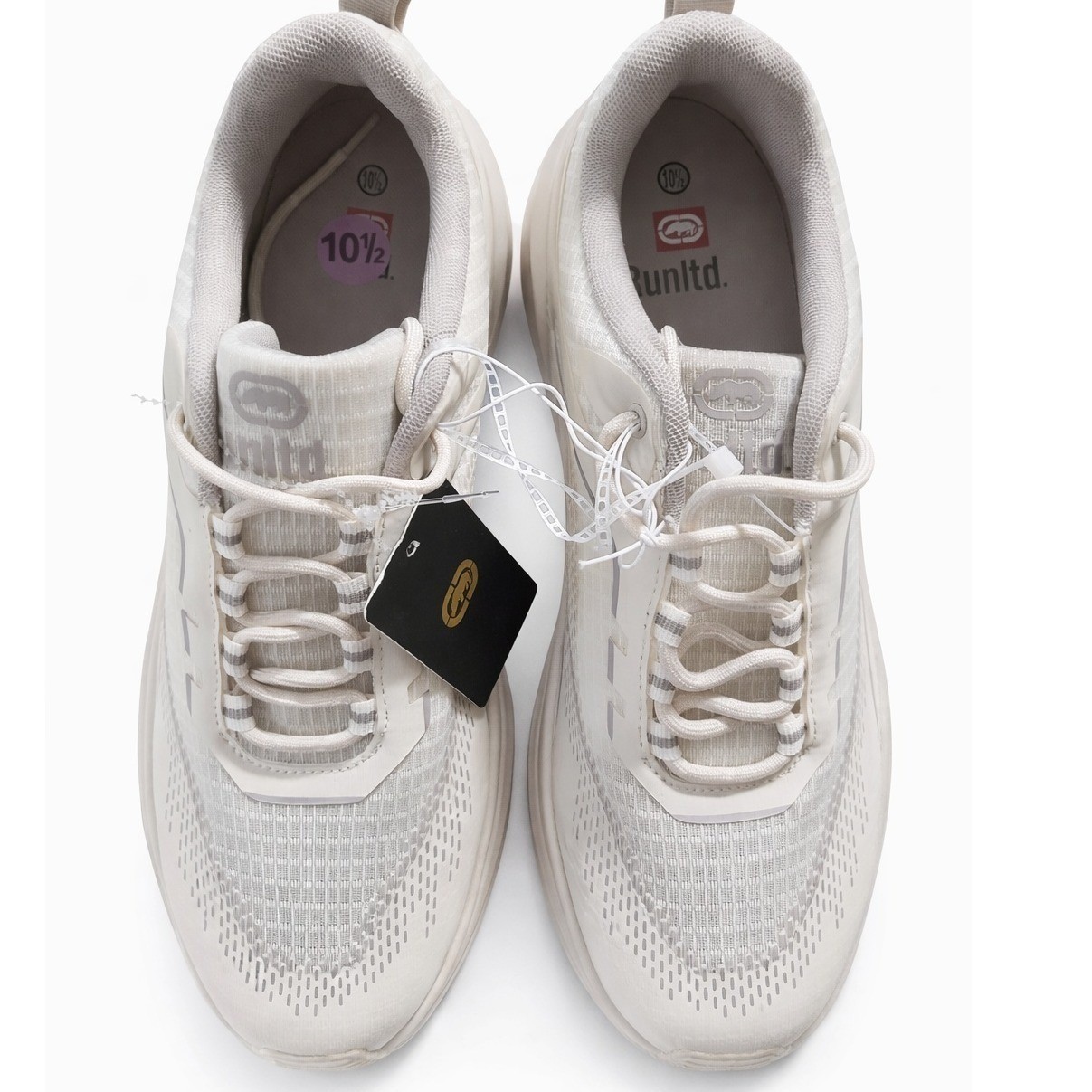 Ecko Unltd Mens Runltd Athletic Sneakers Off White Cream Mesh Shoes Size 10.5 thumbnail 2