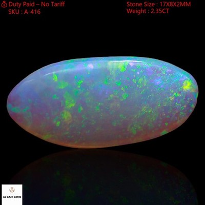2.35 Cts Natural Fire Opal Unique Cabochon Gemstone Necklace Making 17x8x2 mm