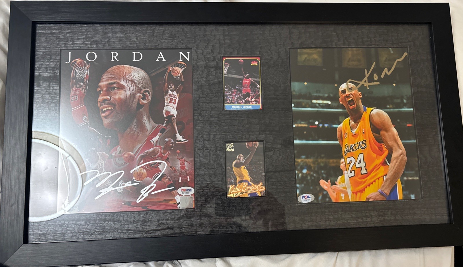 Michael Jordan And Kobe Autographed Picture Psa /dna Certified