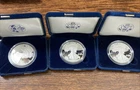 Lot Of THREE (3) 2006,2007, 2008 W Proof American Silver Eagle $1 w/OGP & COA
