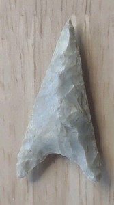 Neolithic Period Arrowhead Sahara Desert Africa Fishtail Triangular 1 3/8 Inch