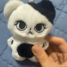 Cute NewJeans Character Keyring Plush Gray Pink White