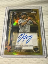 2025 Topps Gilded Collection Grant McCray Auto /75