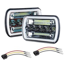 Super Bright Pair 7x6 5x7 Headlights 6052 6054 H5054 H6054 Hi/Low Sealed Beam...
