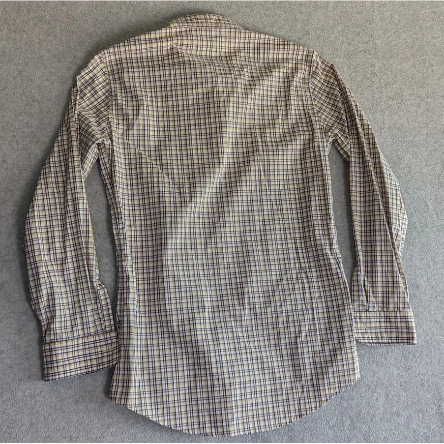 DSquared2 Camicia Uomo Vestito Taglia Tattersall Plaid Multicolore Preppy 50 Italia Lavoro