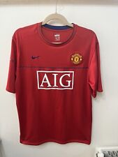 Manchester United Nike 2007/8 Training Shirt Size Large Red Blue 287620-666