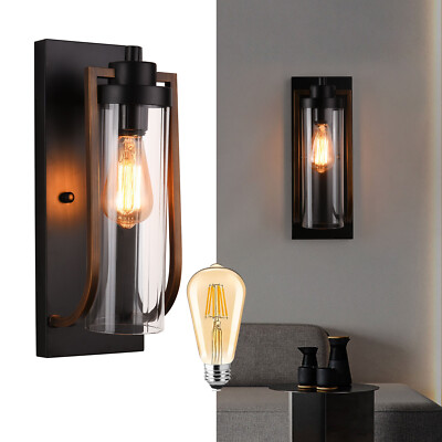 Retro Wall Lamp Retro Industrial Farmhouse Rustic Wall Sconce Loft Light E26