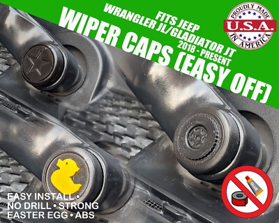 Fits Jeep Wrangler JL/Gladiator JT Wiper Cap set (2pcs)
