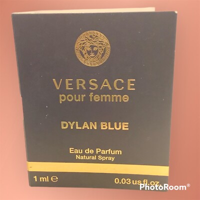 Versace Dylan Blue Pour Femme Eau de Parfum EDP Sample Spray .03oz, 1ml New!