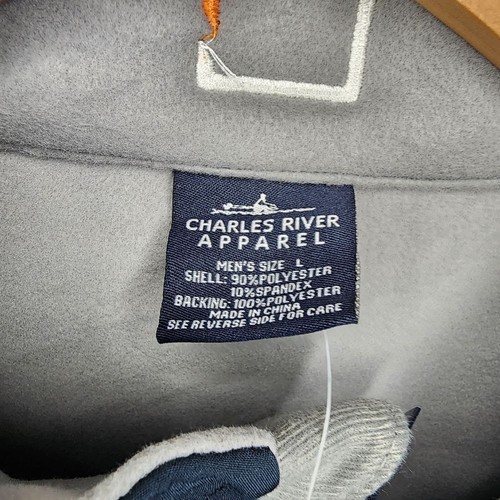Charles River Apparel Mens XL Navy Blue Hardsheel Fleece Lined Vest - Picture 3 of 4