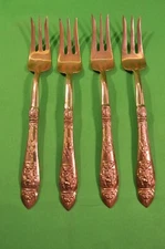 4 VU Erawan Thailand Flatware,Nickel Bronze,Elephant,Replacement Seafood Fork