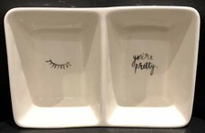 Rae Dunn By Magenta Eyelash You  re Pretty Divided Small Make Up Tray